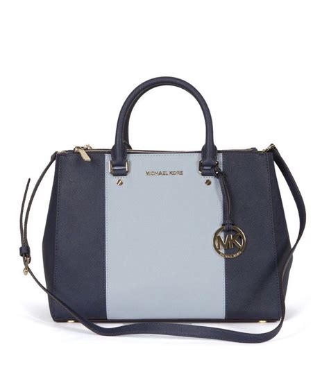 michael kors summer bags navy and light blue patch|Michael Kors summer purses.